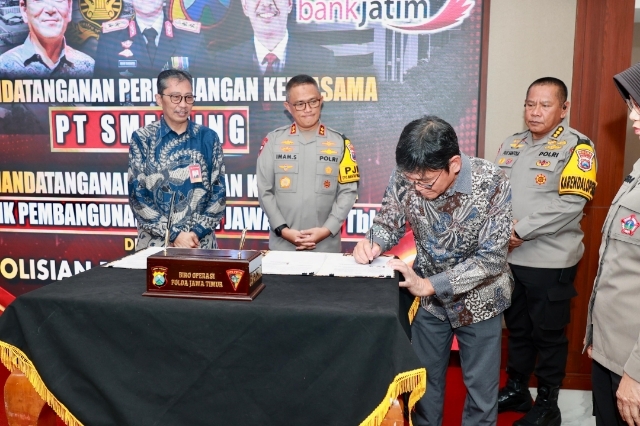 Polda Jawa Timur Bersama PT. Smelting dan Bank Jatim Perpanjang Kerjasama Tingkatkan Sektor Bisnis dan Perekonomian Masyarakat