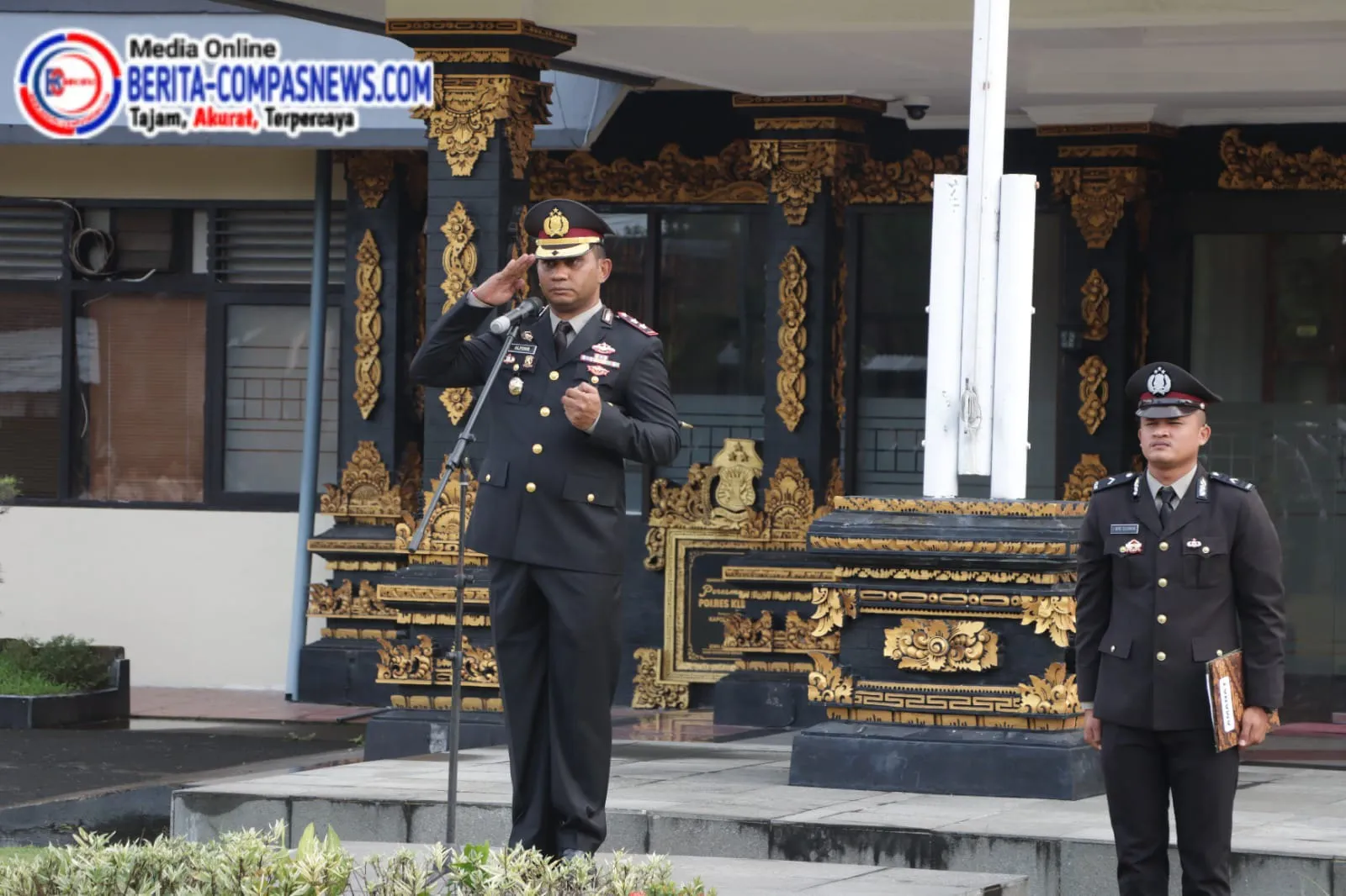 Polres Klungkung Peringatan Hari Kesaktian Pancasila di Lapangan Polres Klungkung