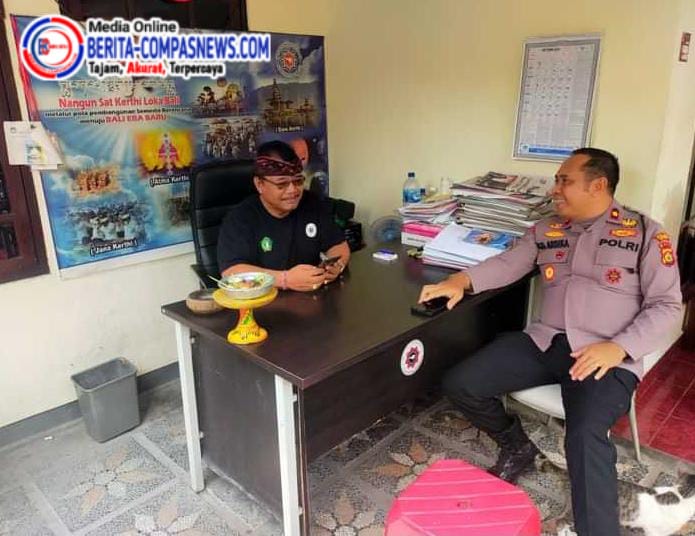 Kapolsek Negara Jalin Silaturhmi Dengan Ketua MDA Kabupaten Jembrana