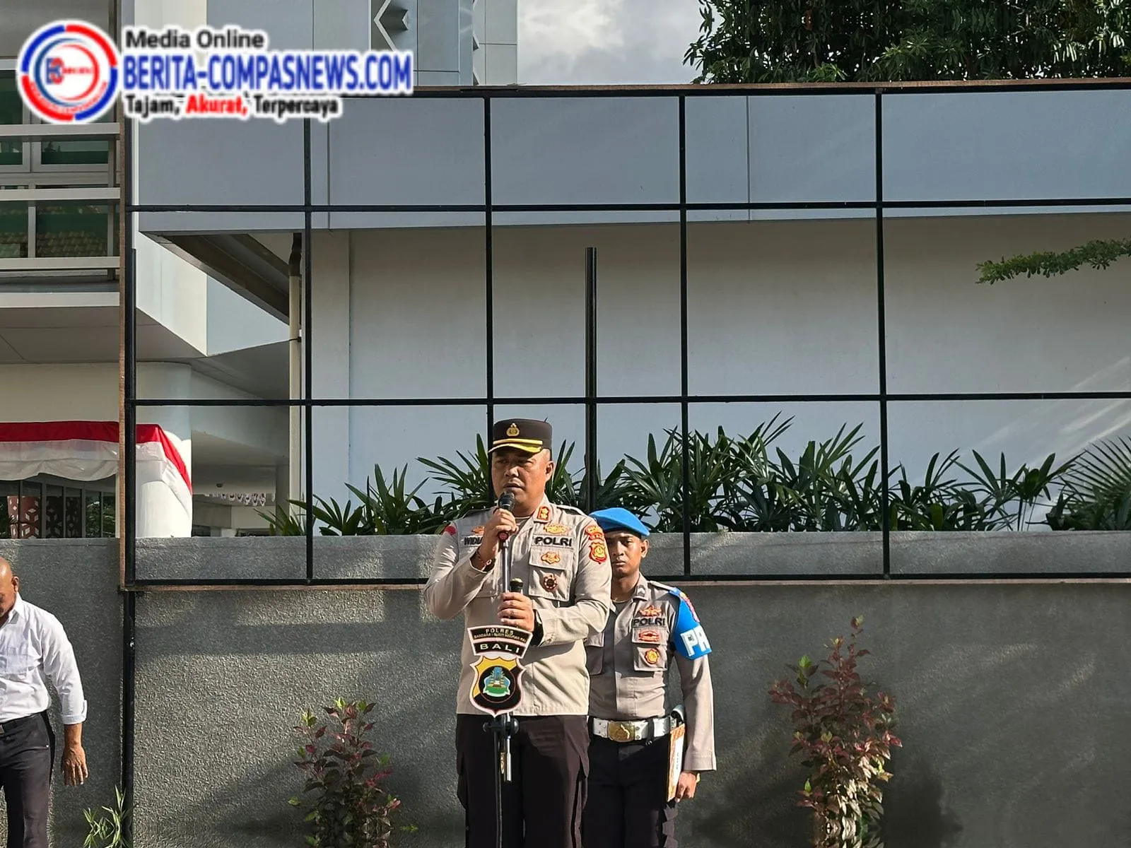 Apel Jam Pimpinan, Kapolres Bandara Ngurah Rai Sampaikan Beberapa Arahan