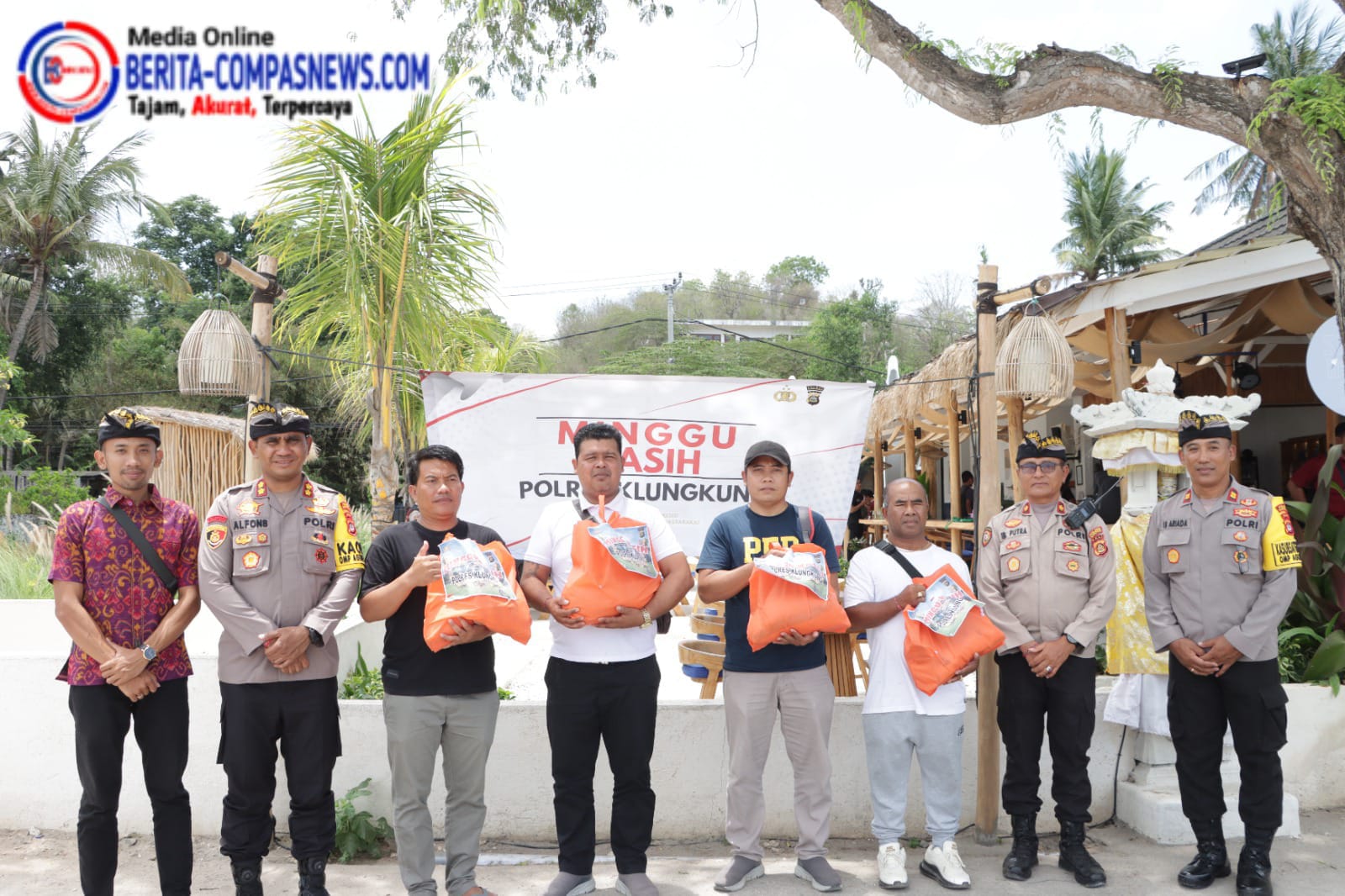 Polres Klungkung Gelar Minggu Kasih di Desa Ped Kac Nusa Penida