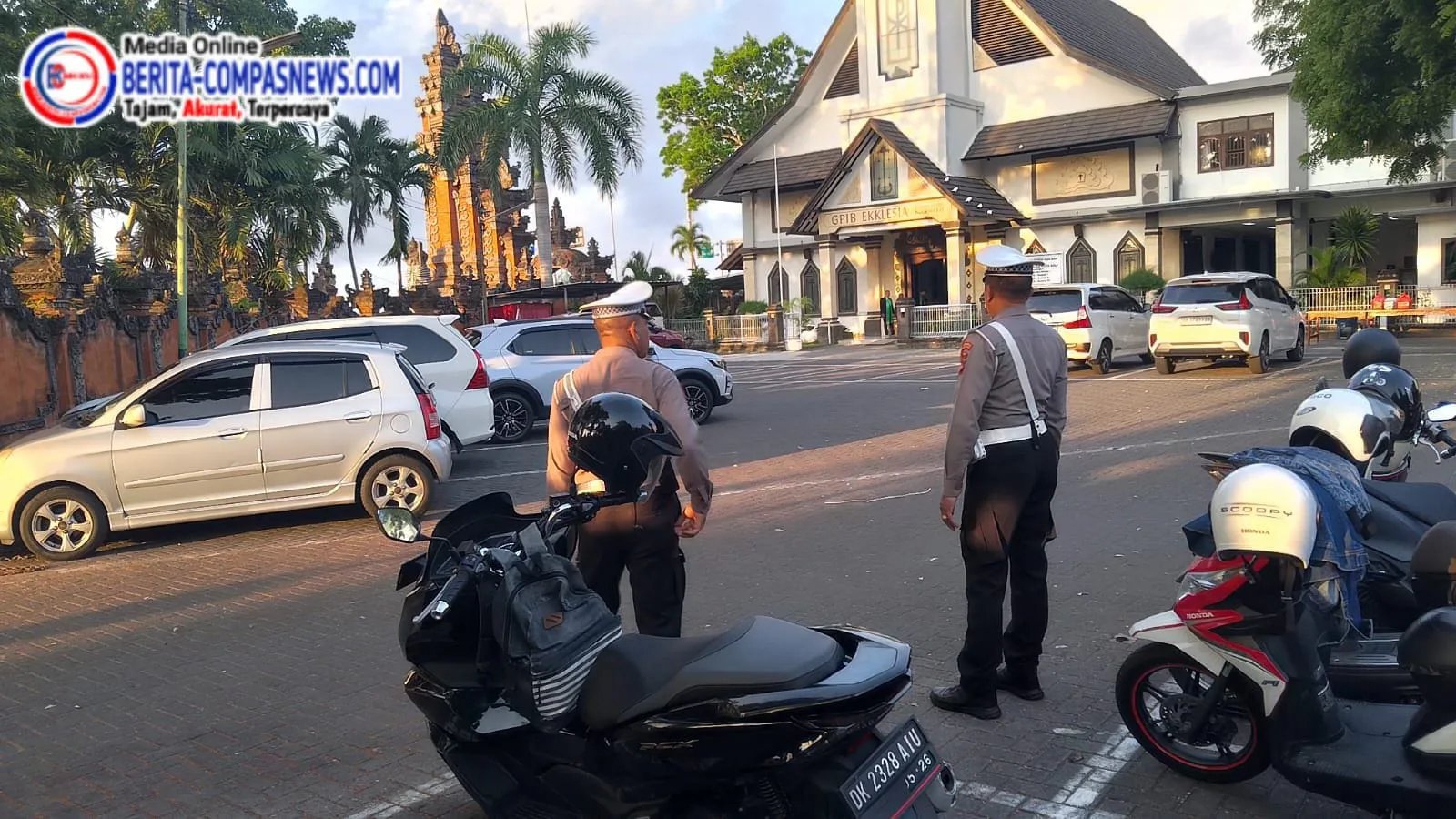 Polres Bandara Ngurah Rai Siapkan Pengamanan Giat Ibadah di Gereja Ekklesia