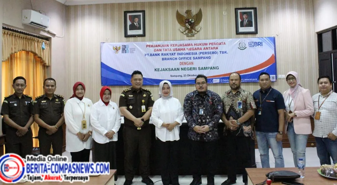 BRI Branch Office Sampang Gelar Kerja Sama Bersama MOU Kejaksaan Negeri Sampang