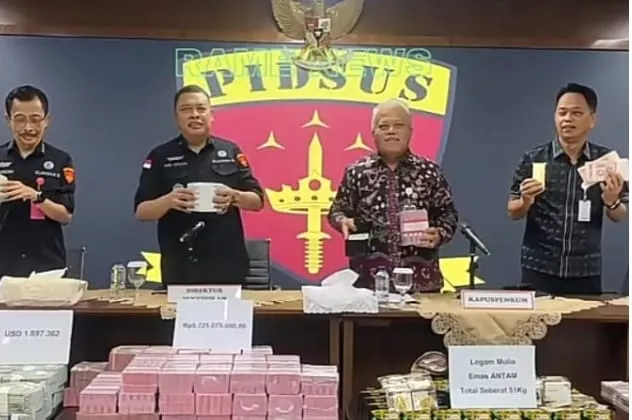 Dalam Kasus Suap Kasasi Tannur Kejagung Sita Uang Hampir Rp.1 Trilliun