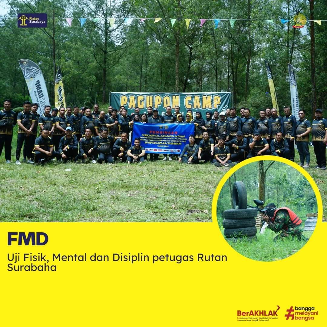 Rutan Surabaya Gelar Pembinaan Fisik, Mental, dan Disiplin Bagi Petugas di Coban Talun