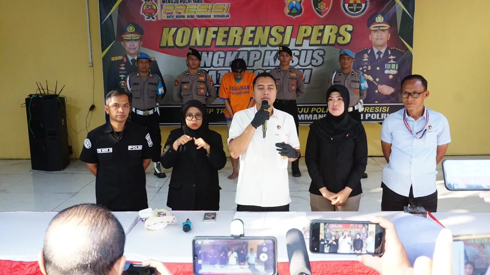 Polresta Sidoarjo Amankan Tersangka Cabuli Gadis Dibawah Umur