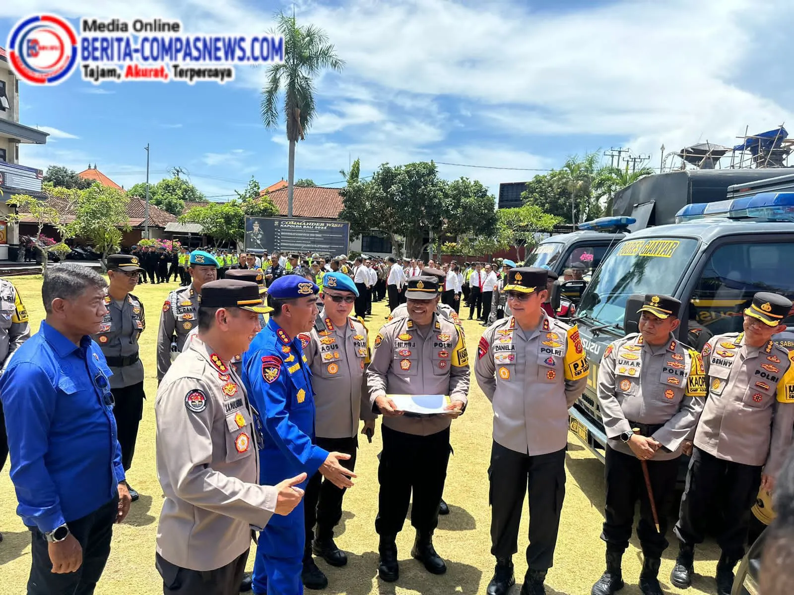 Kunker ke Polres Gianyar Kapolda Bali Cek Kesiapan Pam Pilkada