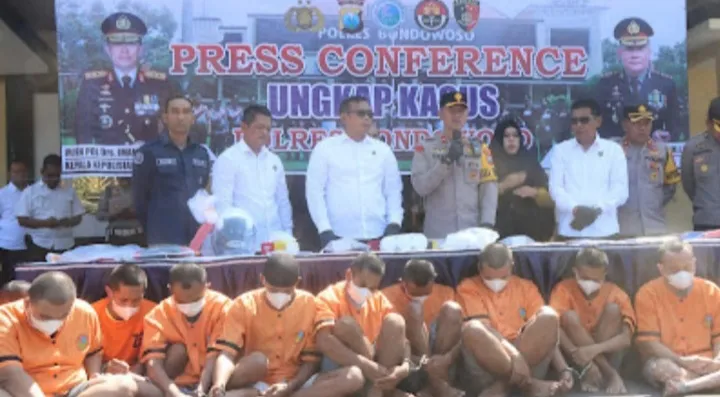 Satresnarkoba Polres Bondowoso Berhasil Amankan  Puluhan Tersangka Selama Ops Tumpas Narkoba Semeru 2024