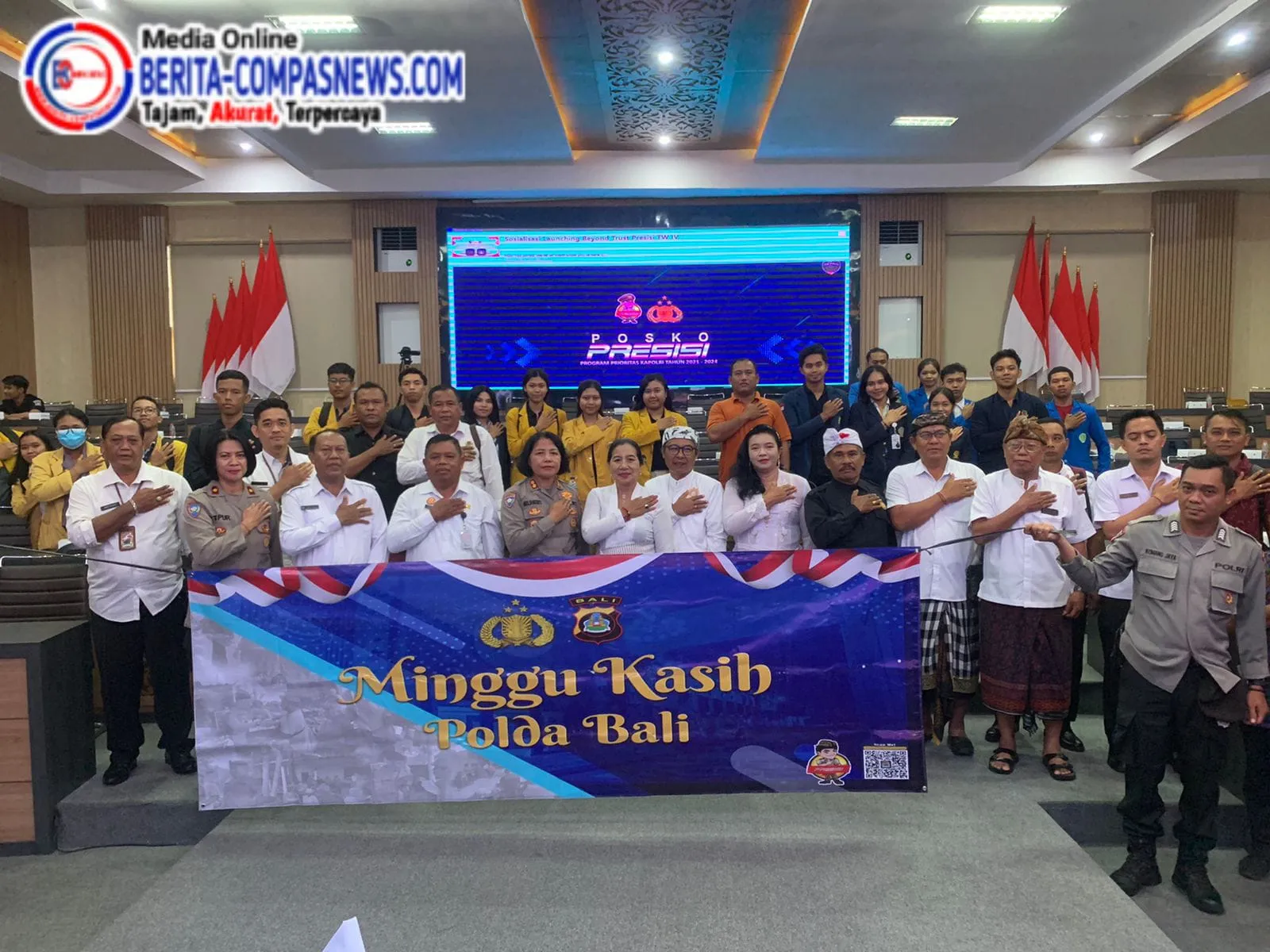 Polda Bali Gelar Minggu Kasih di Gedung Rupatama Polda Bali