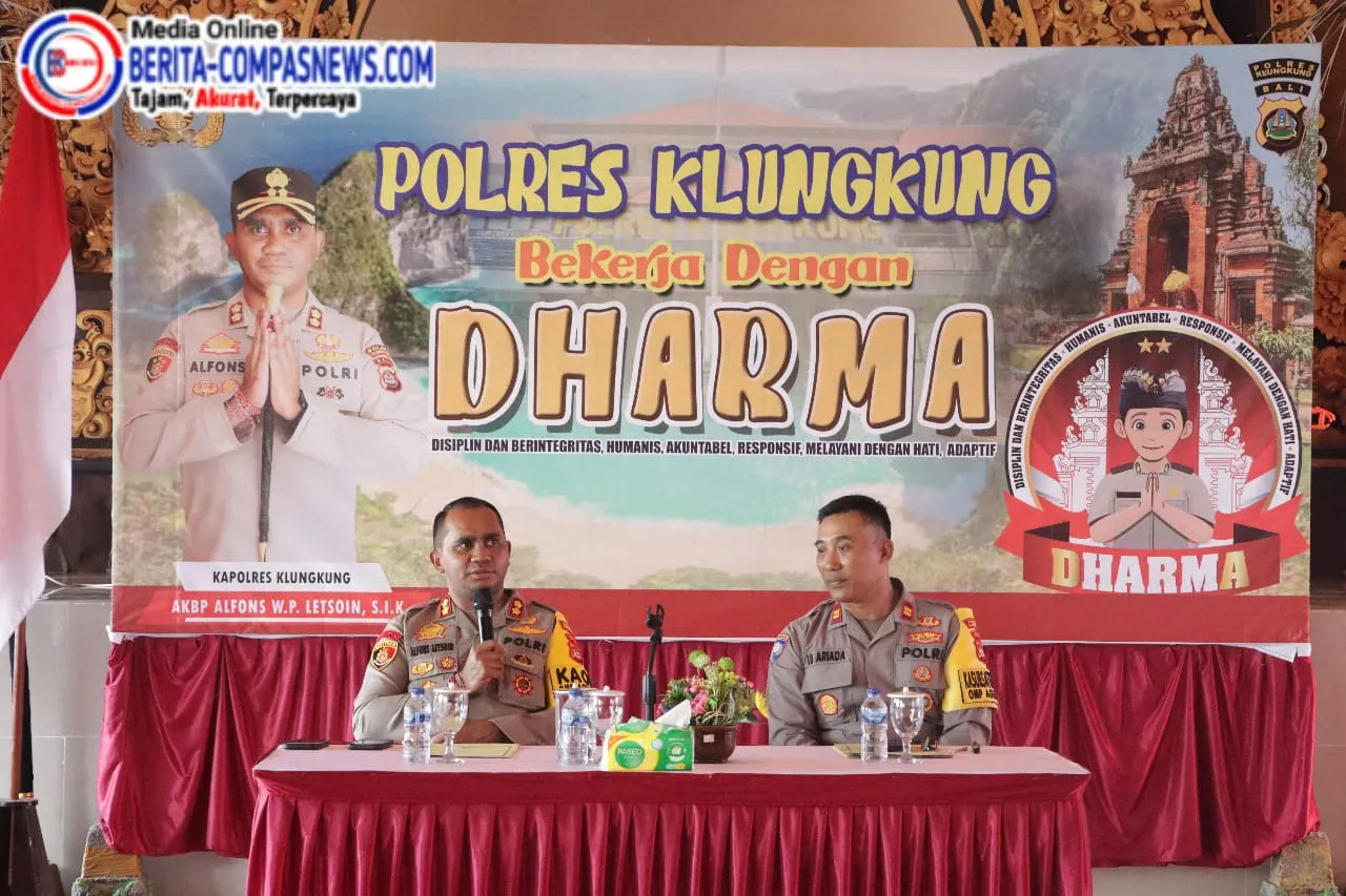 Kapolres Klungkung Pimpin Anev Bhabinkamtibmas
