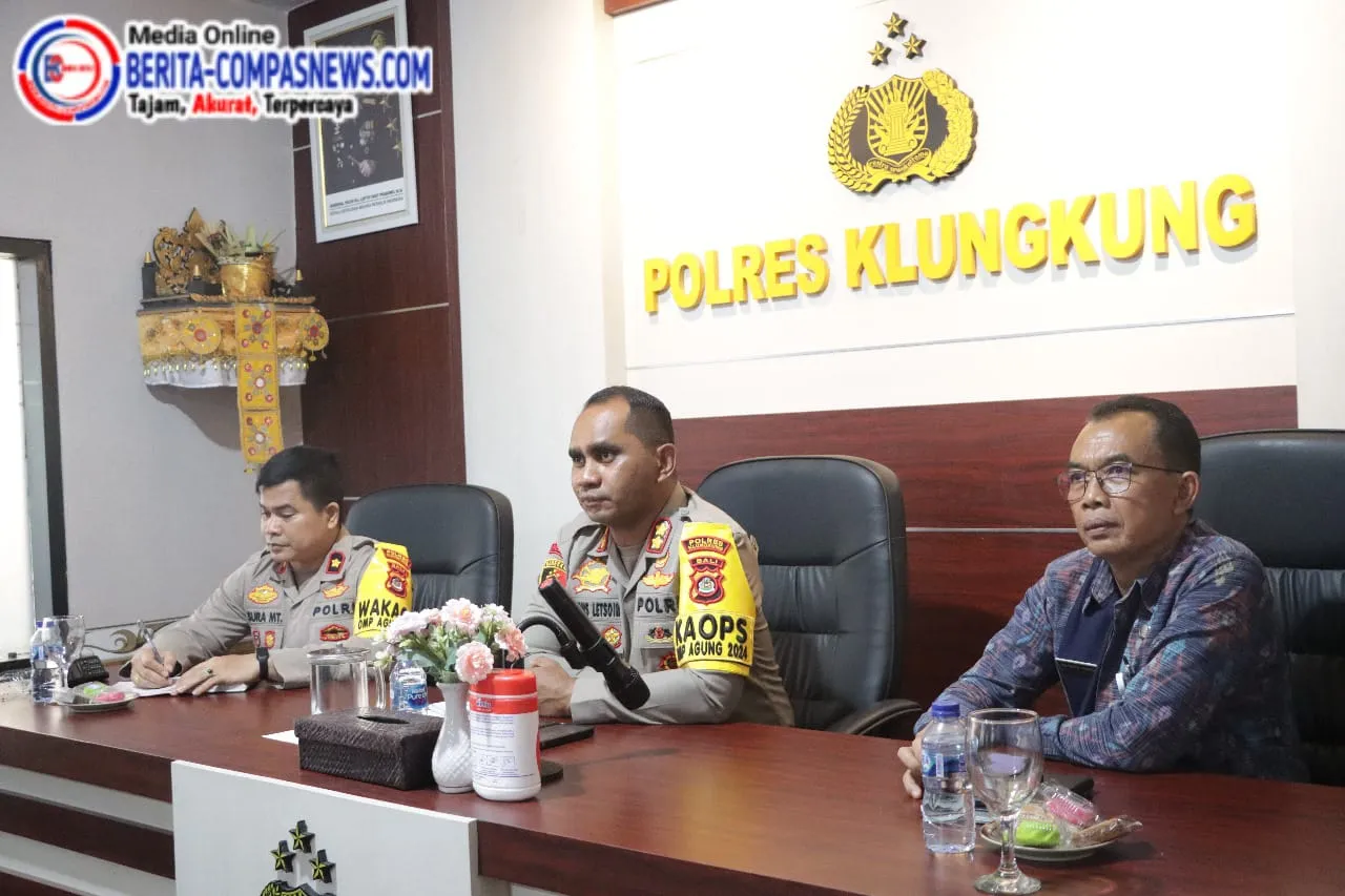 Kapolres Klungkung Bersama Kadis Pertanian dan PJU Ikuti Zoom Meeting Program Ketahanan Pangan