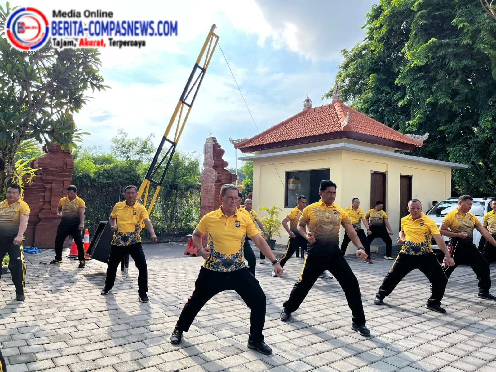 Polres Bandara Ngurah Rai Gelar Latihan Beladiri Polri