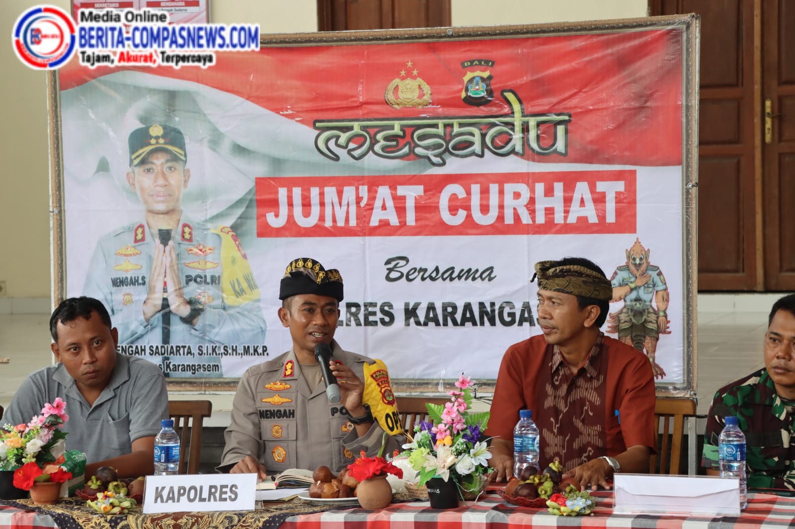 Melalui Jumat Curhat, Kapolres Karangasem Serap Aspirasi Warga