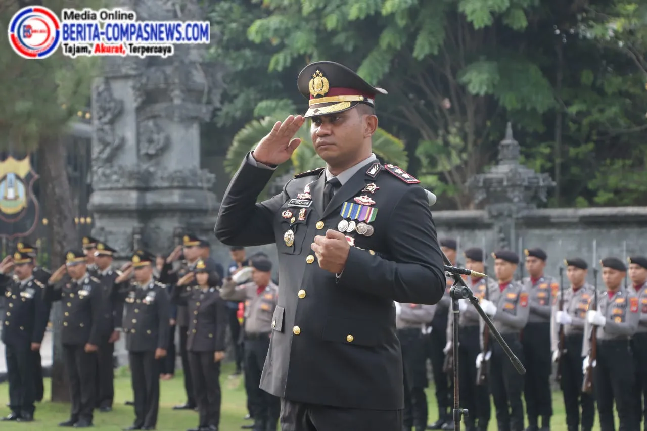 Peringati Hari Pahlawan Polres Klungkung Laksanakan Upacara Bendera