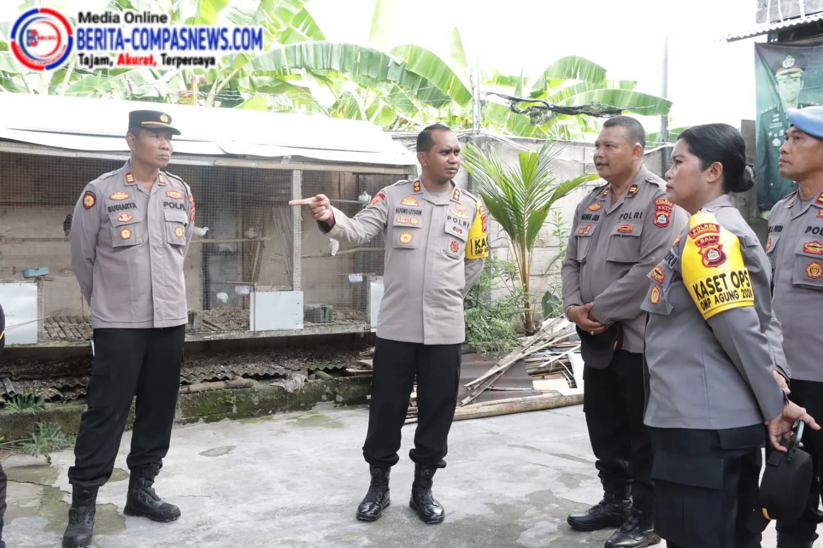 Kapolres Klungkung Cek Lokasi Ketahanan Pangan di Kacamatan Dawan