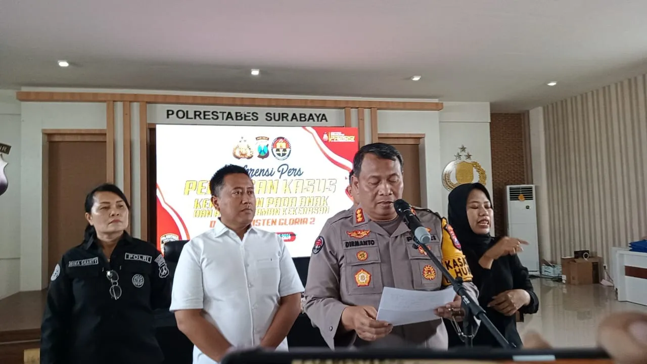 Polrestabes Surabaya Lakukan Pendalaman Kasus Video Viral di Sekolah SMA Gloria Surabaya 