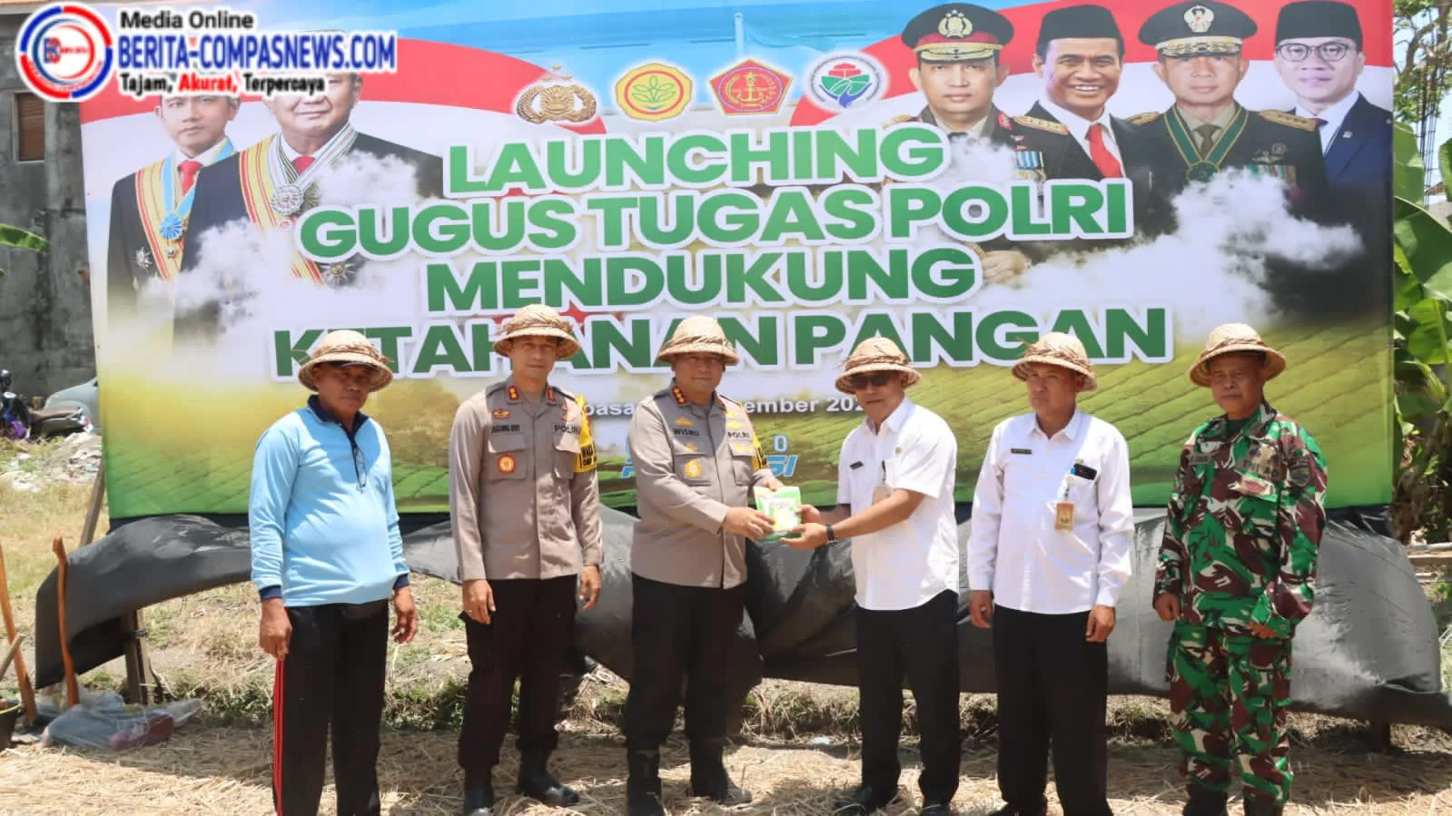 Polresta Denpasar Dukung Program Ketahanan Pangan Nasional Melalui Penanaman Serentak