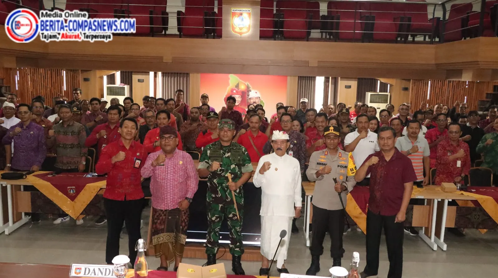 Kapolres Karangasem Hadiri Deklarasi Nol Persen Kemiskinan Ekstrem 2024
