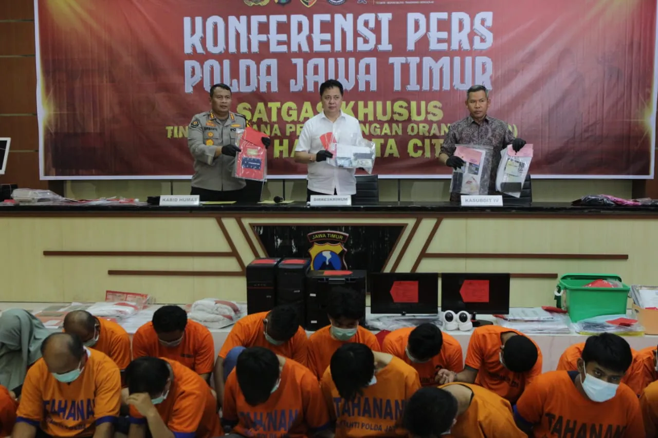 Polda Jatim Berhasil Ungkap 28 Kasus TPPO, 41 Tersangaka Diamankan