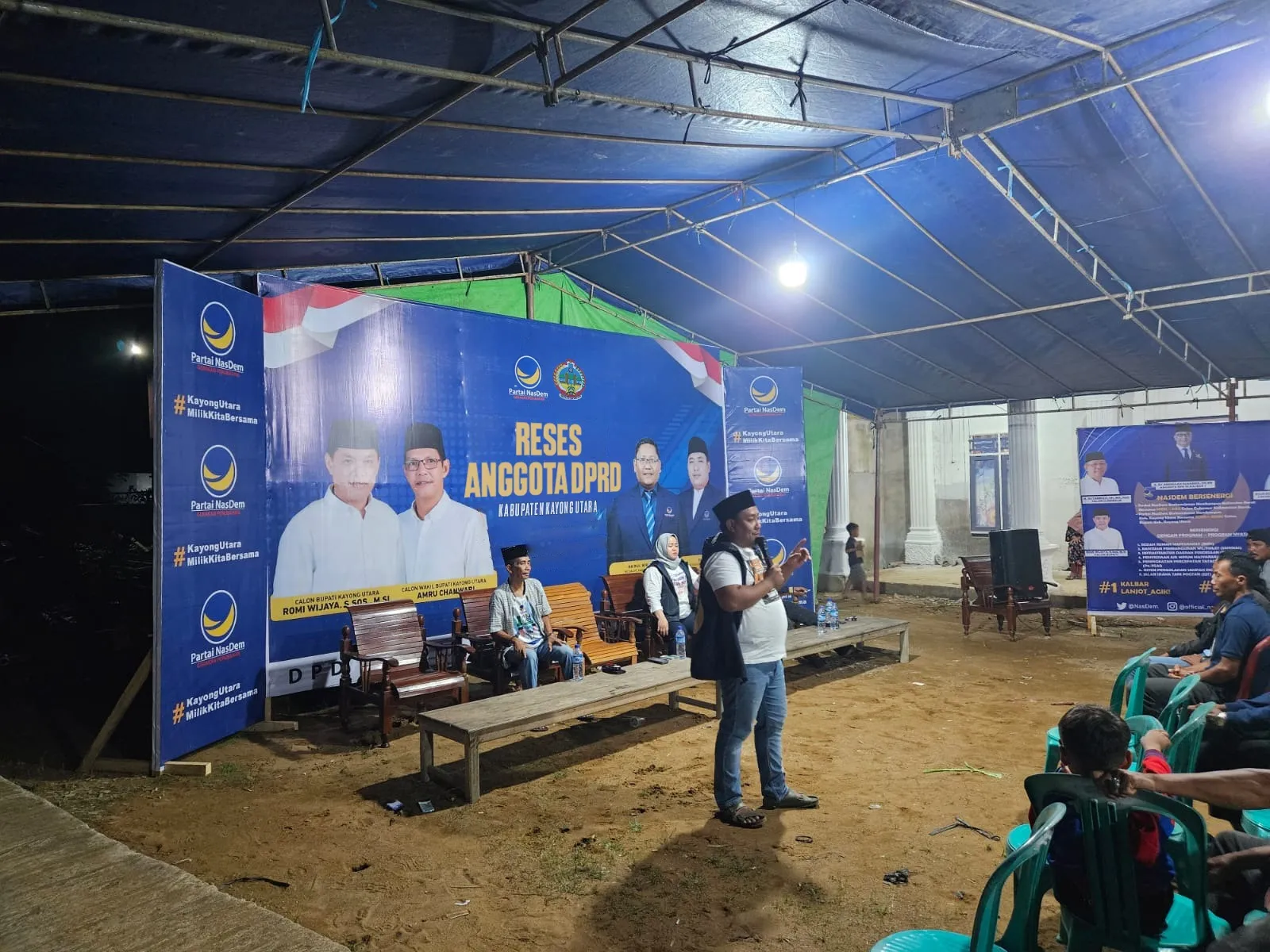 Viral.!!Reses Anggota Dewan di Kayong Utara, Diduga Kampanyekan Paslon Bupati dan Wakil Bupati Romi-Amru