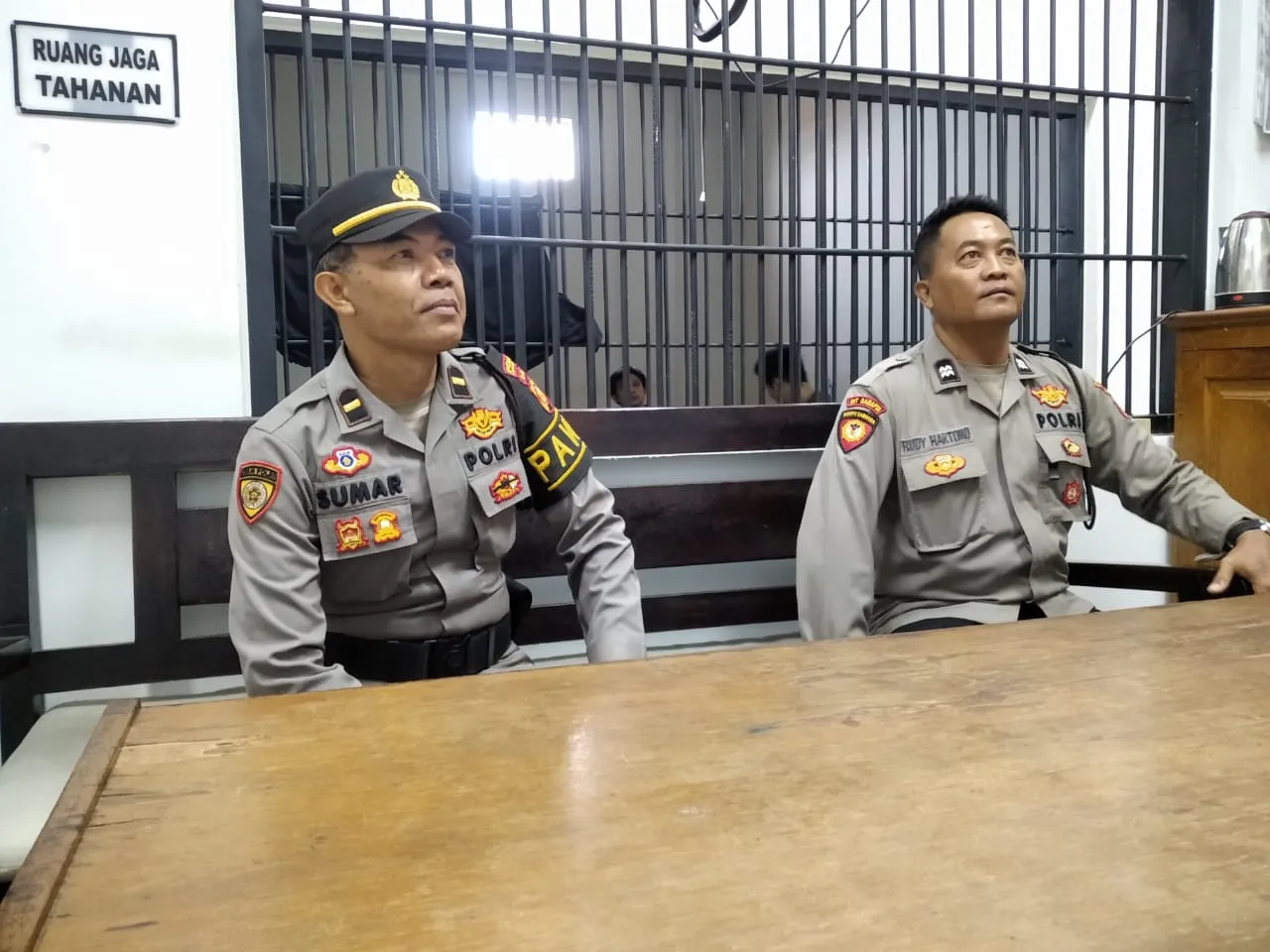 Tingkatkan Kewaspadaan Perwira Pengawas Polres Kawasan Bandara Kontrol Tahanan