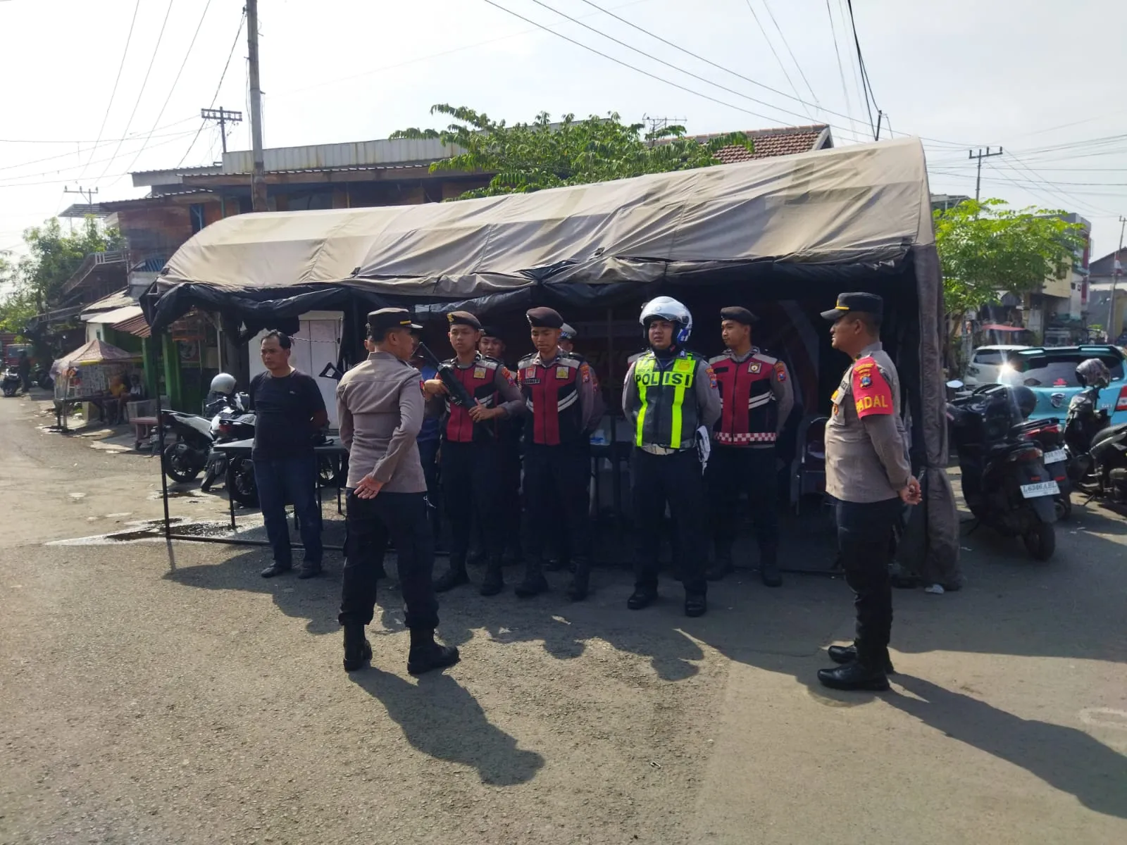 Polres Pelabuhan Tanjung Perak Bangun Posko Cegah Peredaran Narkoba di Jalan Kunti