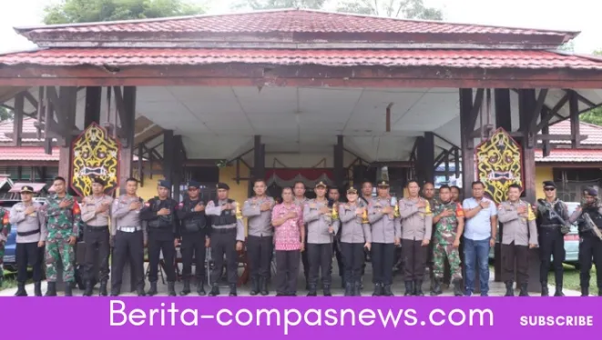 Polres Bengkayang Kerahkan Ratusan Personel Amankan Rekapitulasi Hasil Suara Pilkada 2024 Tingkat PPK