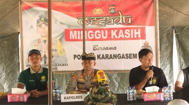Minggu Kasih, Kapolres Karangasem Ajak Siswa Dukung Ketahanan Pangan dan Jaga Kamtibmas