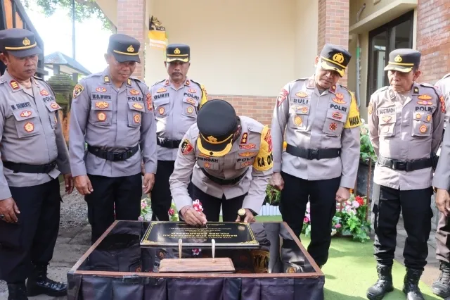Kapolres Karangasem Resmikan Pos Penjagaan Baru di Penghujung Tahun 2024