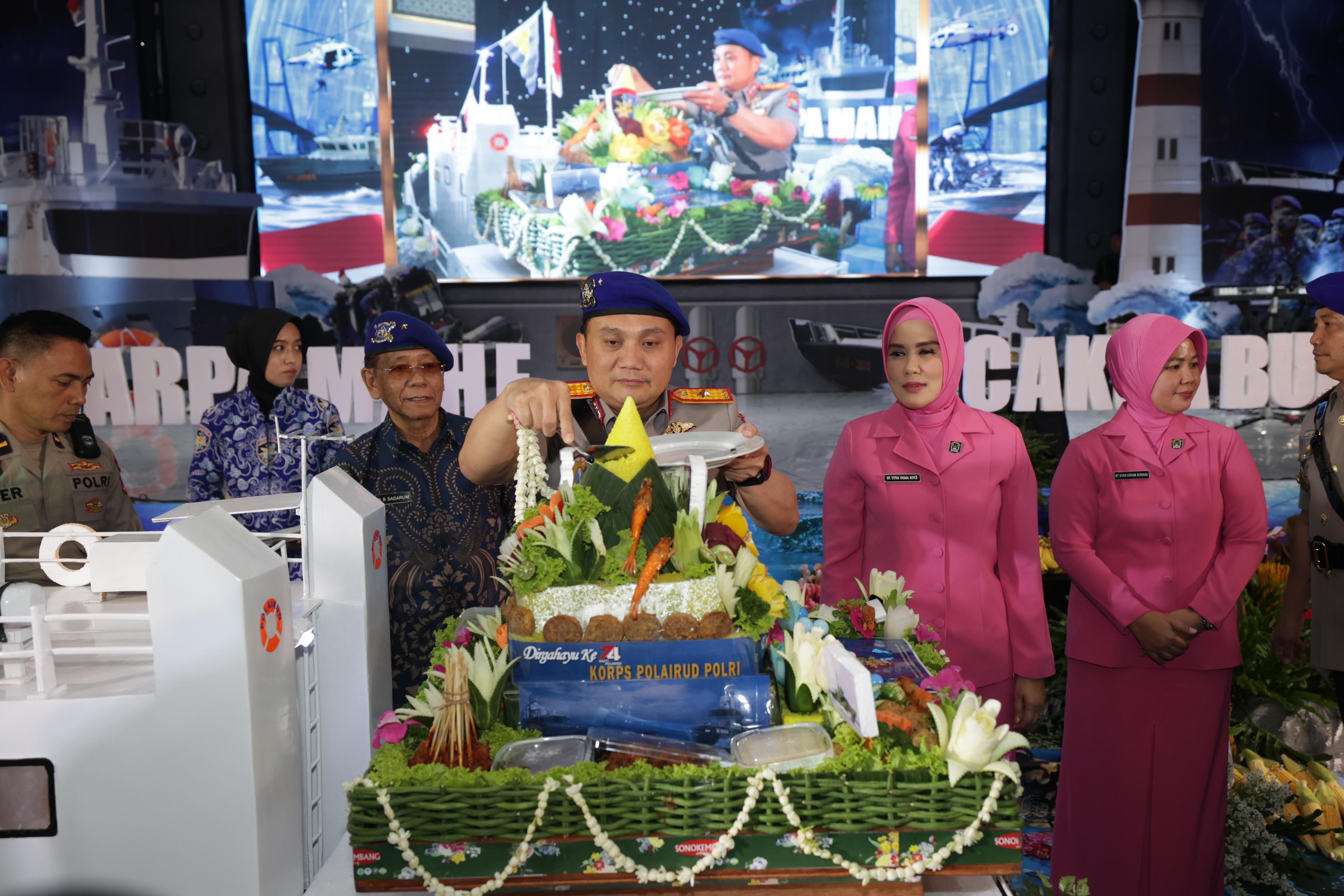 Pesan Wakapolda Jatim Saat Gelar Tasyakuran HUT Polairud ke-74 Tahun 2024