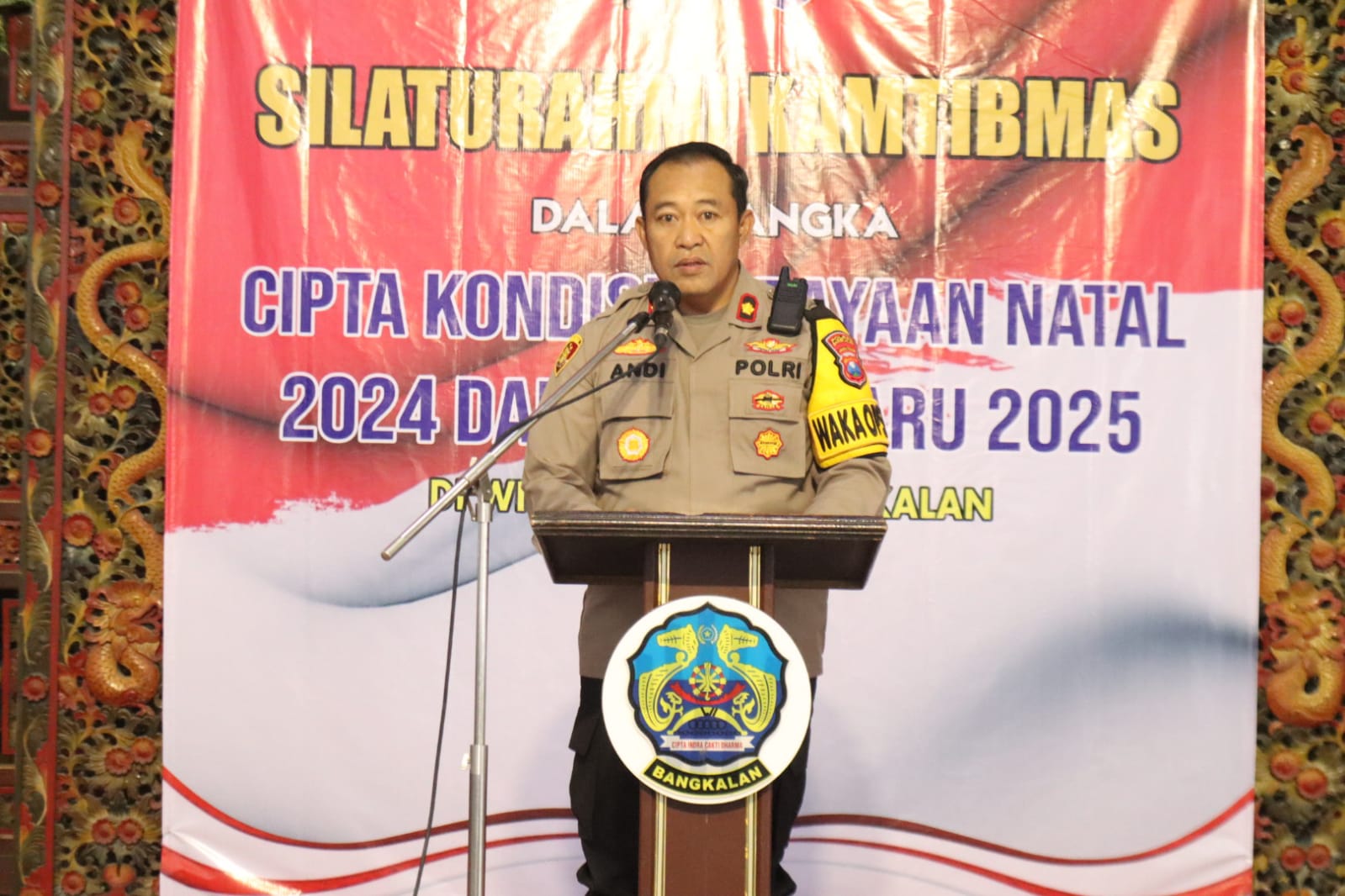 Cooling System Pasca Pilkada dan Jelang Nataru, Polres Bangkalan Gelar Silaturahmi Kamtibmas