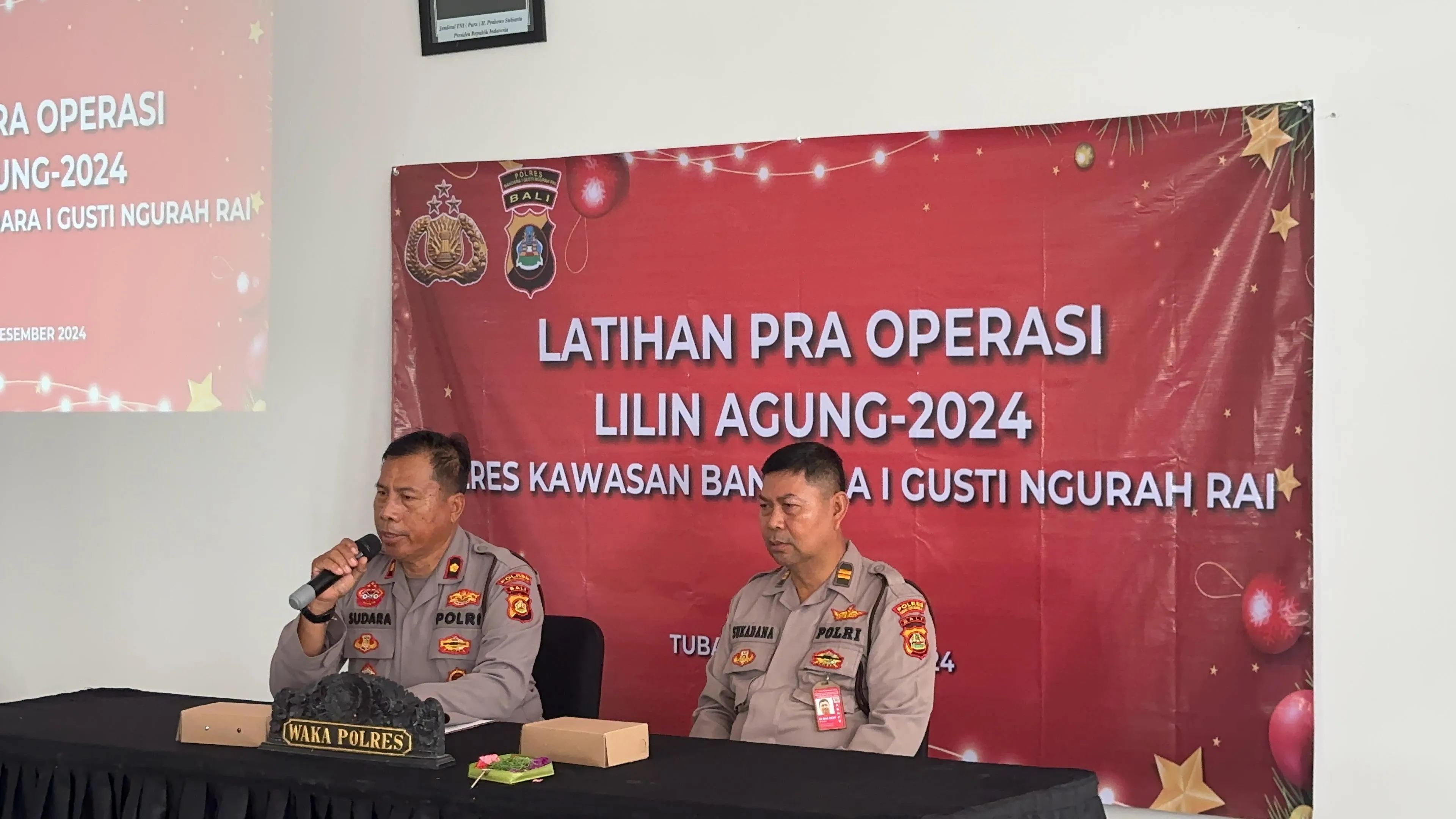 Jelang Dimulainya Operasi Lilin Agung 2024, Polres Bandara Ngurah Rai Laksanakan Lat Pra Ops