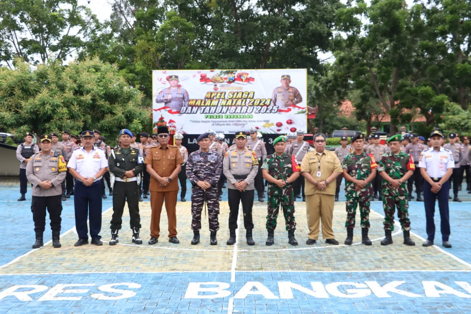 Kapolres Bangkalan Cek Kesiapan Personil Dalam Apel Gelar Pengamanan Menuju Akhir Tahun 2024