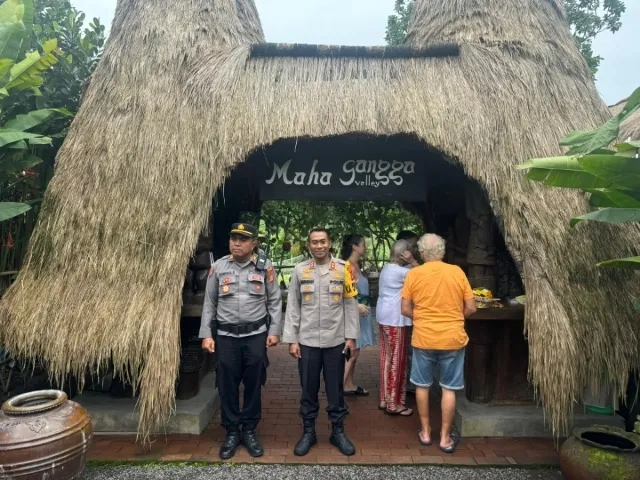 Kapolres Karangasem Pantau Situasi DTW di Maha Gangga dan Pura Lempuyang