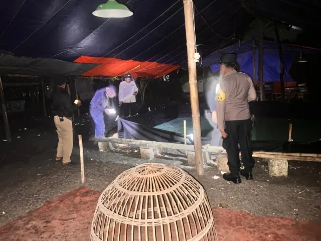 Polres Nganjuk Gerebek Lokasi Diduga Perjudian Sabung Ayam di Jatikalen