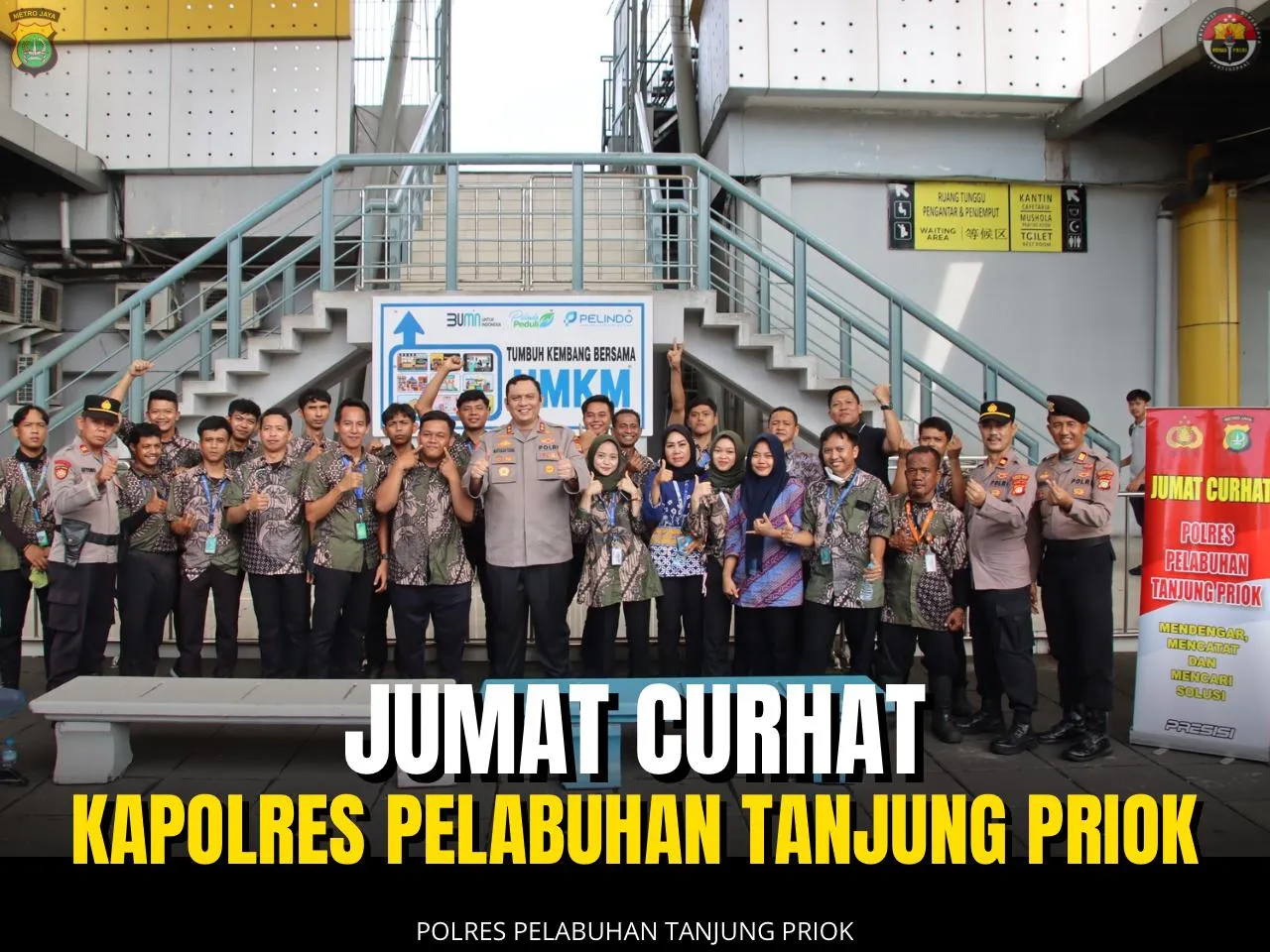 Kapolres Pelabuhan Tanjung Priok : Gelar Jumat Curhat Jaga Kamtibmas Dan Jalin Silaturahmi