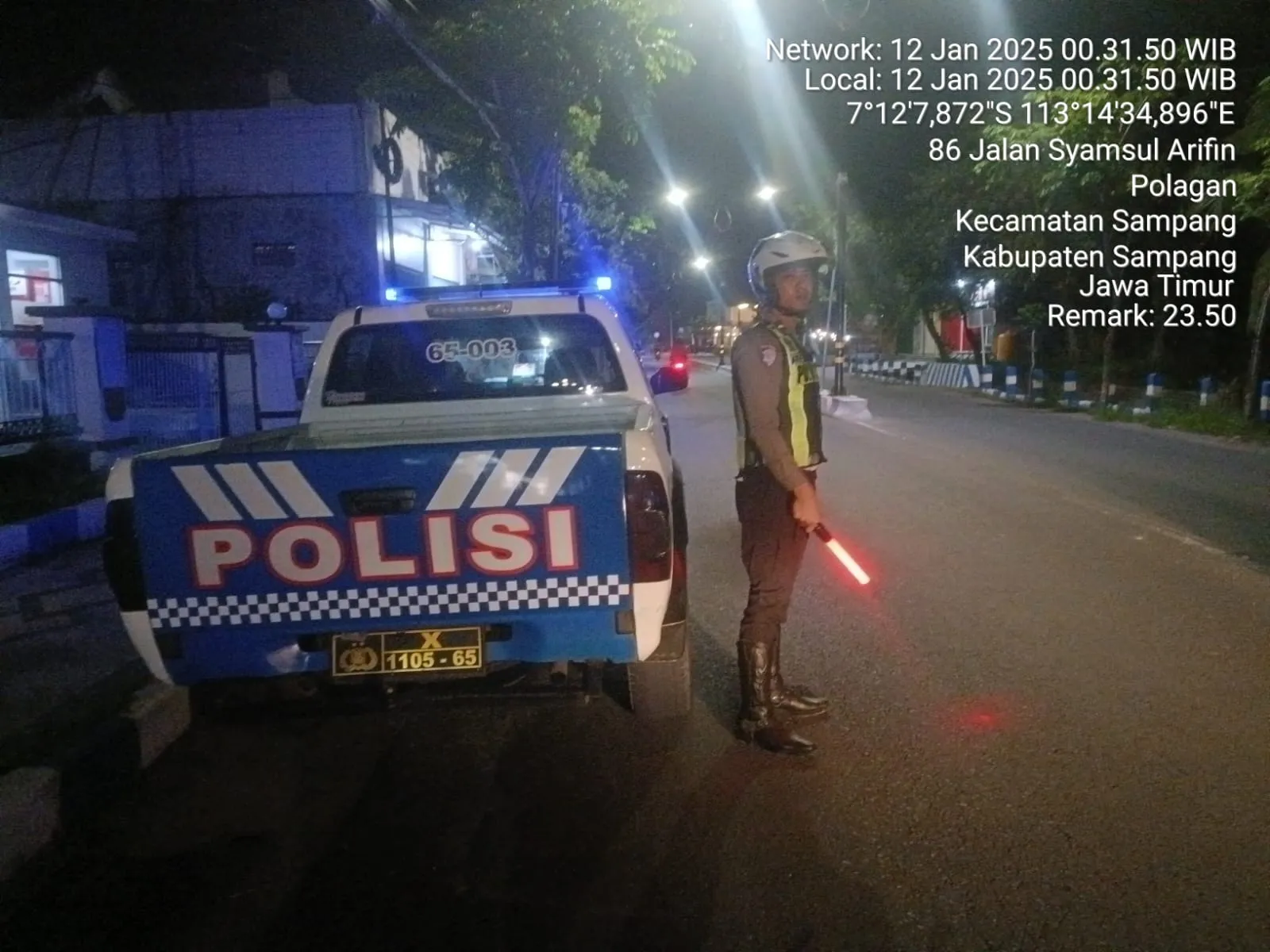 Satlantas Polres Sampang Gelar Operasi Blue Light, Antisipasi Balap Liar