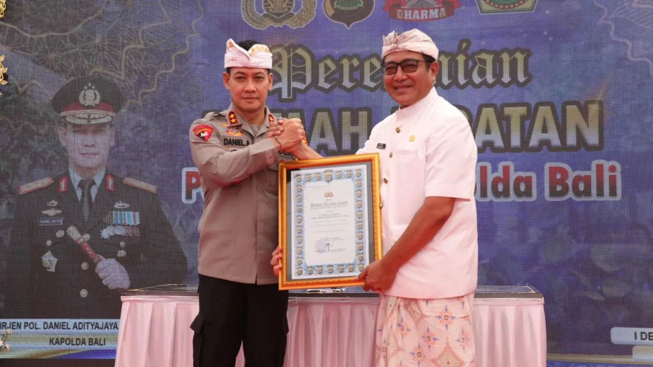 Kapolda Bali Resmikan Empat Unit Rumjab PJU Polda Bali