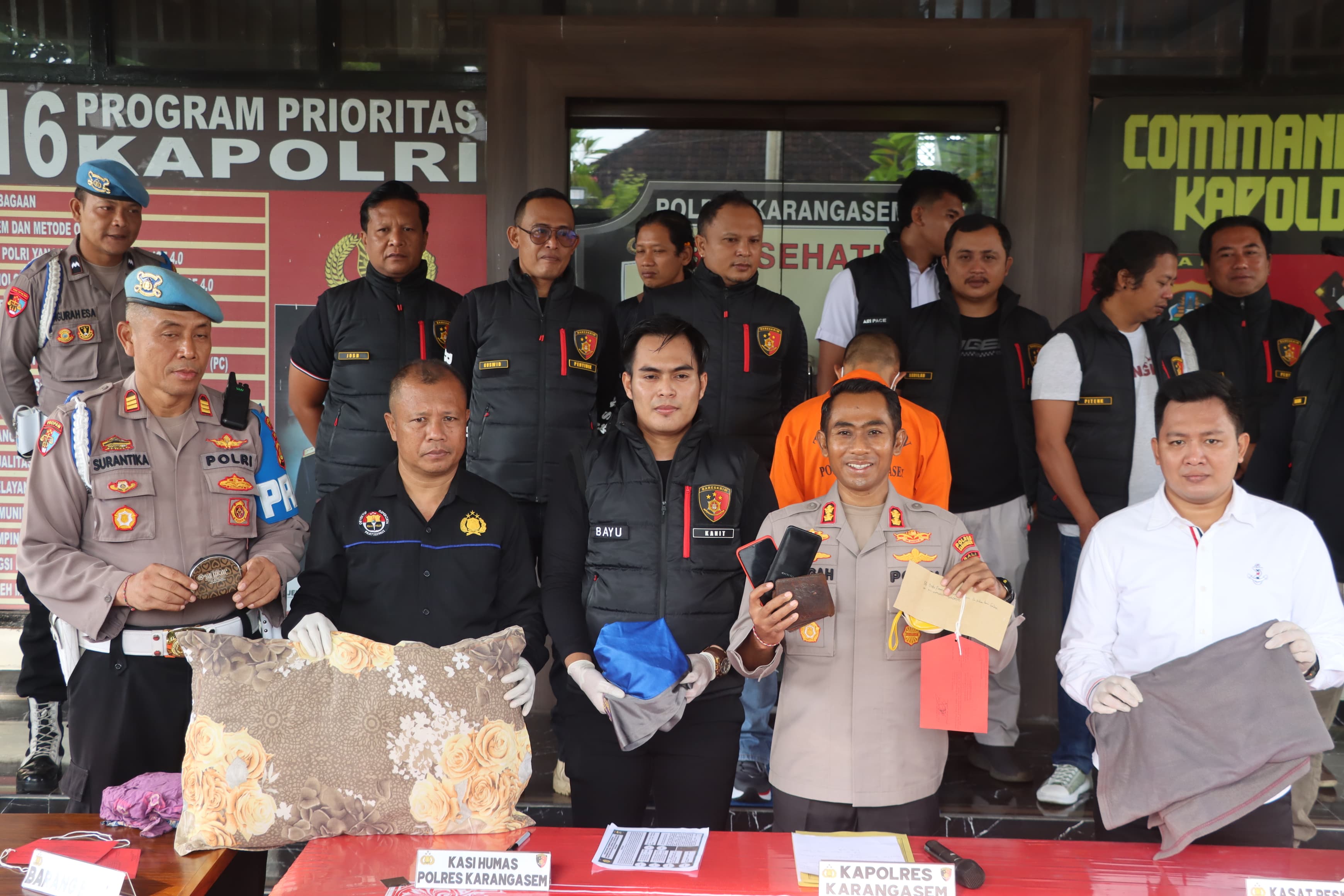 Polres Karangasem Ungkap Kasus Pembunuhan Disertai Pencurian di Tianyar Barat