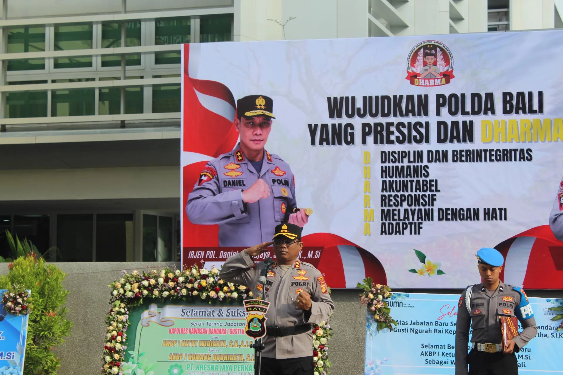 Kapolres Bandara Ngurah Rai Pimpin Apel Hari Kesadaran Nasional