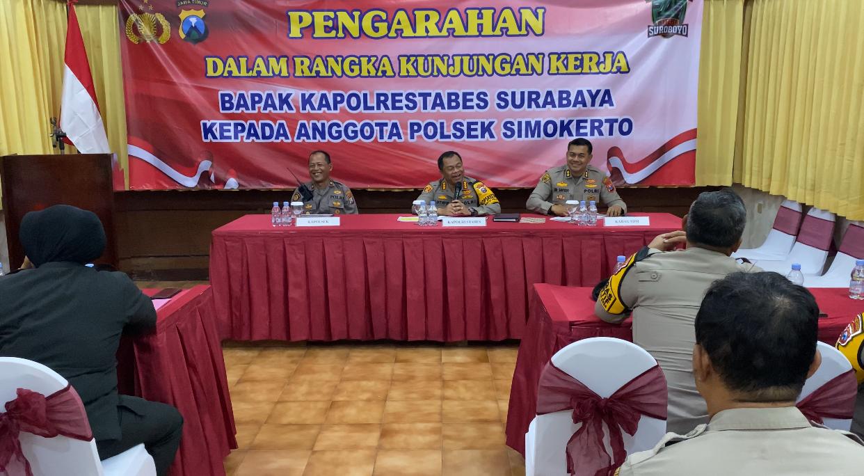 Kinerja Polsek Simokerto, Dapat Apresiasi Dari Kapolrestabes Surabaya, Bahas Renovasi dan Perhatian Terhadap Anggota Sakit
