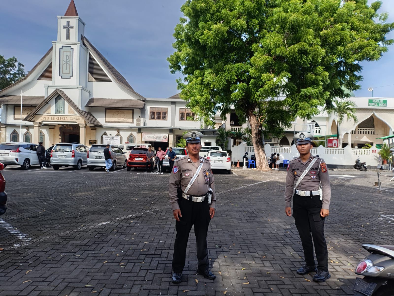 Polres Bandara Ngurah Rai Siapkan Pengamanan Giat Ibadah di Gereja Ekklesia