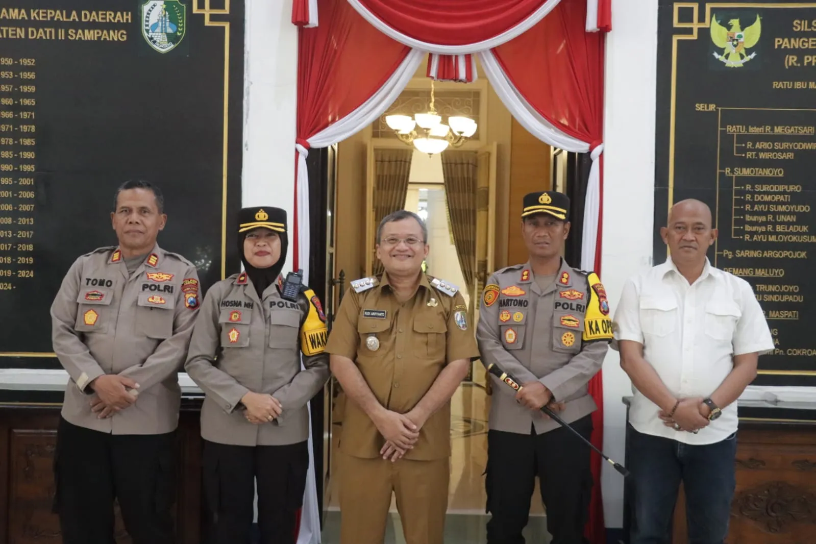 Kapolres Sampang Kunjungan Ke PJ Bupati, Forkopimda Dan Tokoh Ulama, Tingkatkan Sinegitas Jaga Kamtibmas