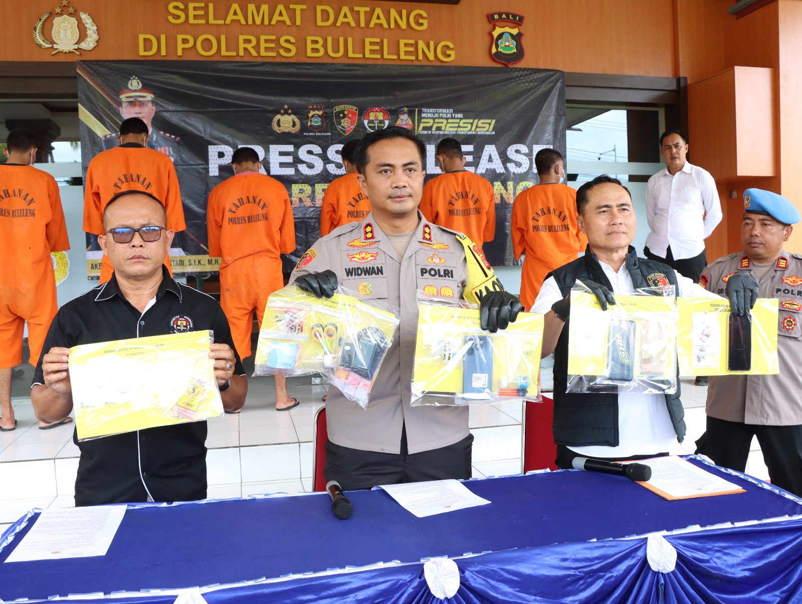Polres Buleleng Gulung Sindikat Jaringan Kejahatan Narkoba di Awal Tahun 2025