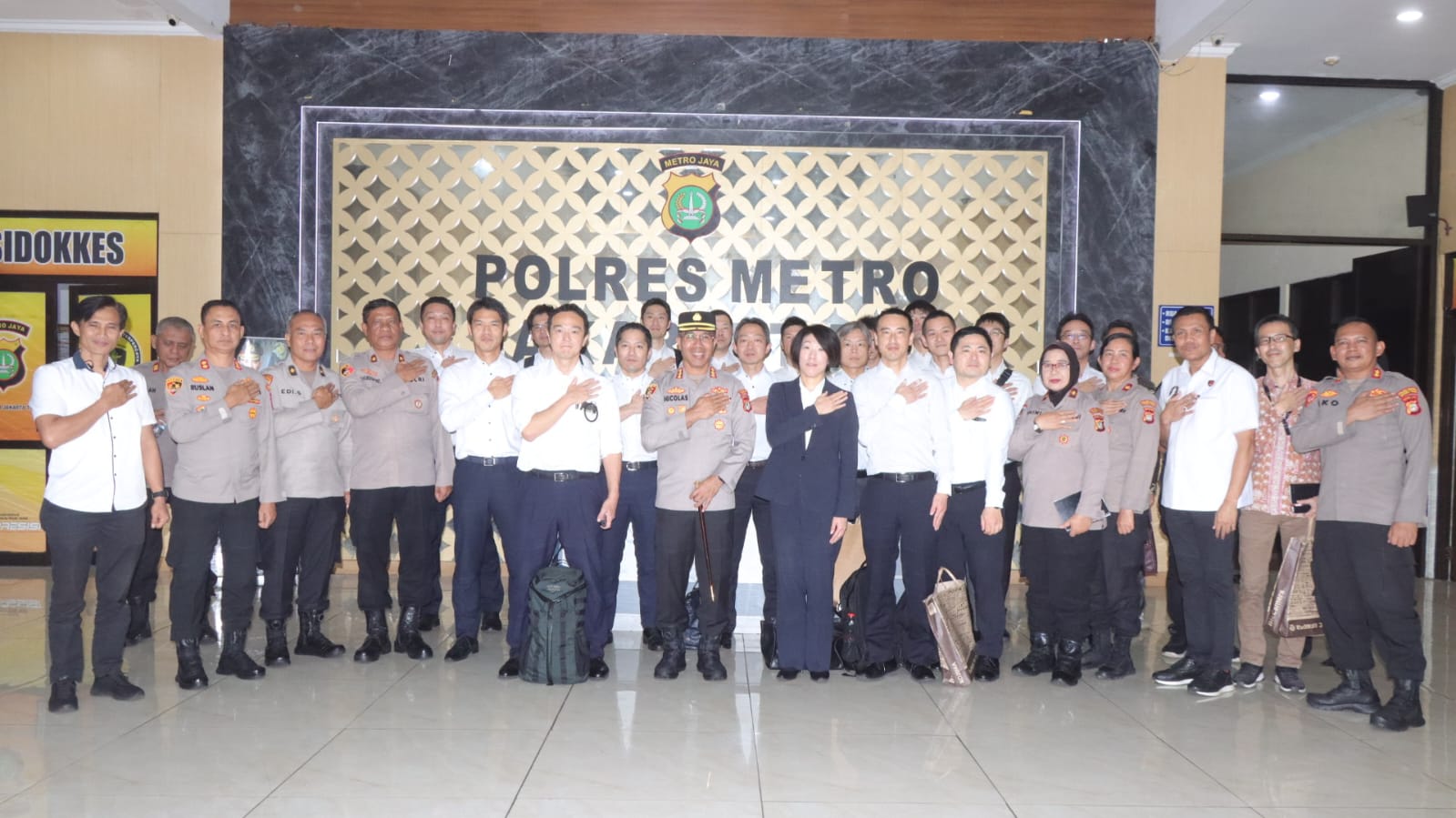 Polres Metro Jakarta Timur Terima Kunjungan Delegasi Kepolisian Jepang JOCD.