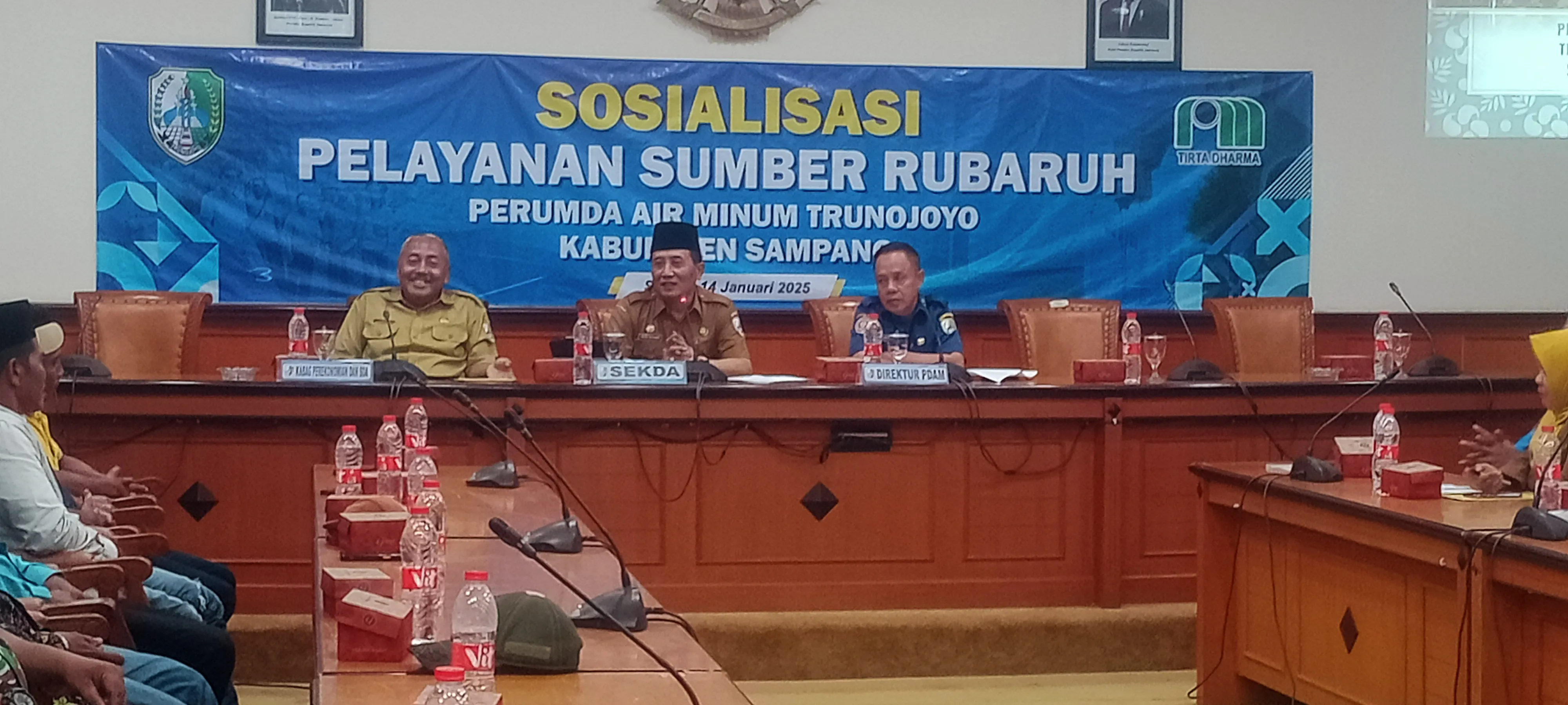 Gerak Cepat, Perumda Air Minum Trunojoyo Sampang Lakukan Sosialisasi Pelayanan Sumber Ruberuh