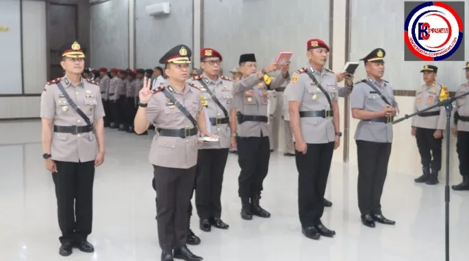 Kapolres Bondowoso pimpin sertijab Kasat Reskrim dan Wakapolres Bondowoso