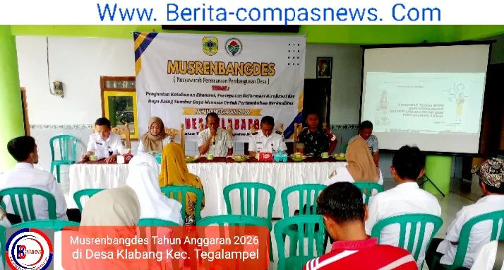 Musrenbang Desa Klabang, Kades Berharap Mampu Membawa Perubahan Desa Lebih Maju dan Berkembang