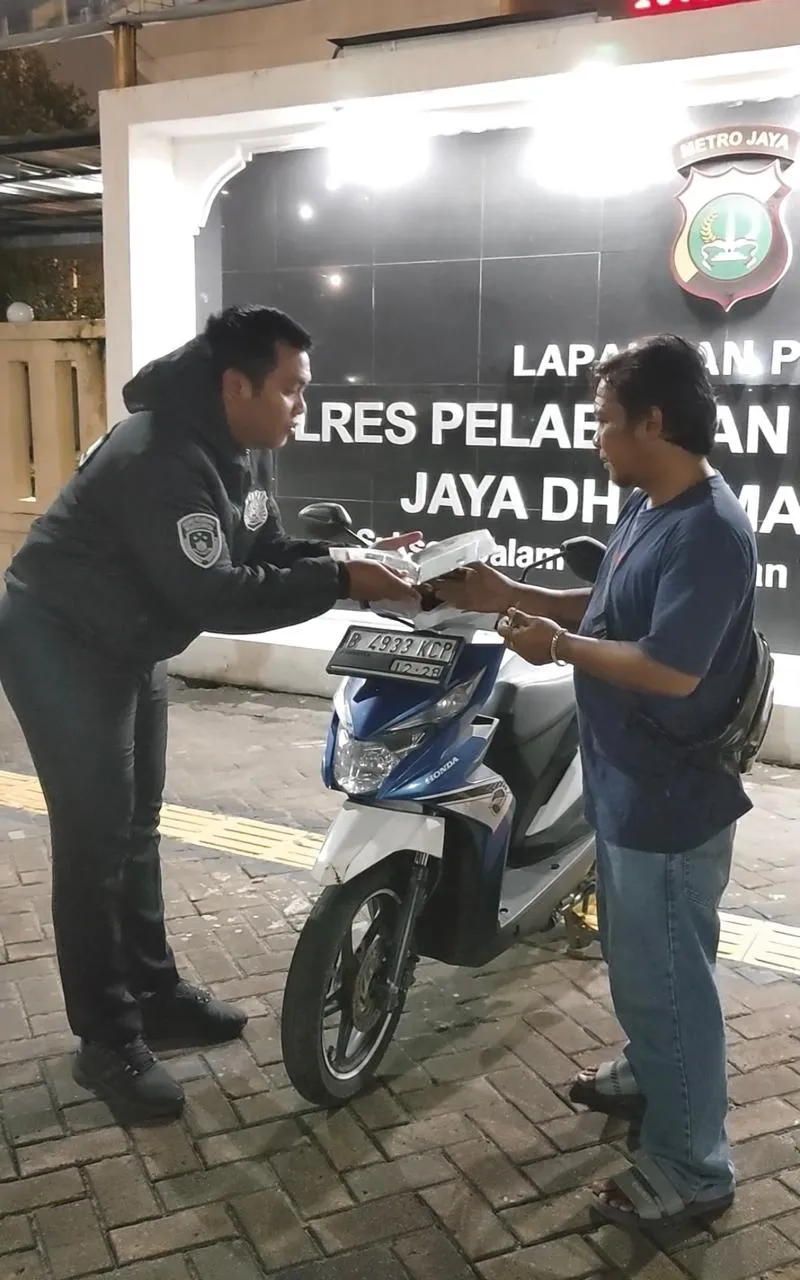 Polres Pelabuhan Tanjung Priok Kembalikan Motor Hasil Curian, Pemilik Sumringah.