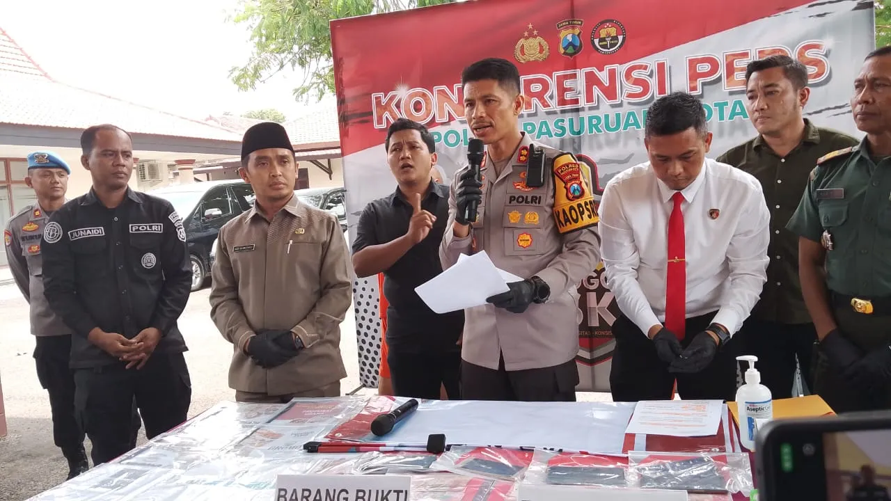 Polres Pasuruan Kota Ungkap Kasus Penipuan Modus Program Makan Bergizi Gratis